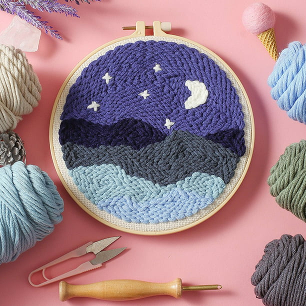 Embroidery Tool Set DIY   Needle Cross Stitch Set Punch For Handmade Beginner 